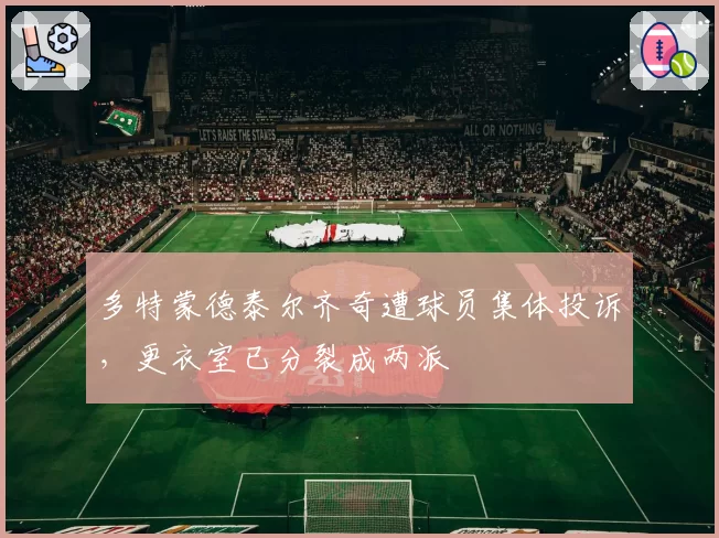多特蒙德泰尔齐奇遭球员集体投诉，更衣室已分裂成两派