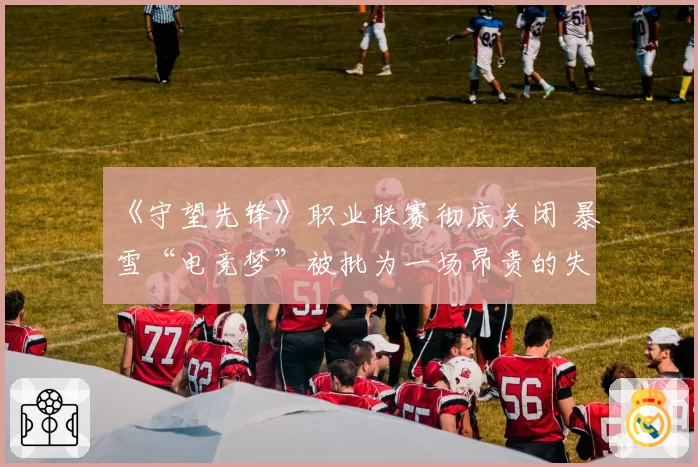 《守望先锋》职业联赛彻底关闭 暴雪“电竞梦”被批为一场昂贵的失败实验